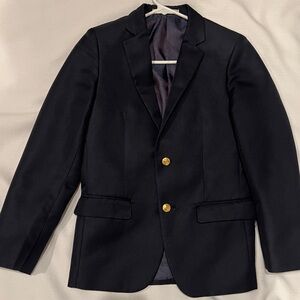 English Laundry Navy Boy's Blazer Jacket with Gold Buttons Size 12 Lined